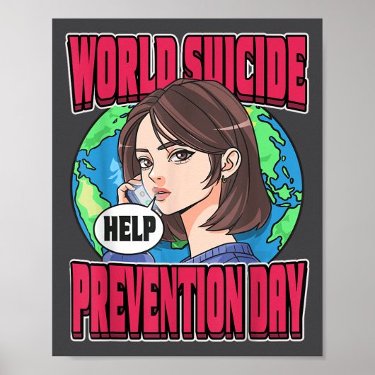 World Suicide Prevention Day Awareness September 1 Poster (Vorne)