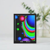 World Tarot Card Postkarte (Stehend Vorderseite)