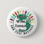 World Thinking Day Pinback Button (Vorderseite)