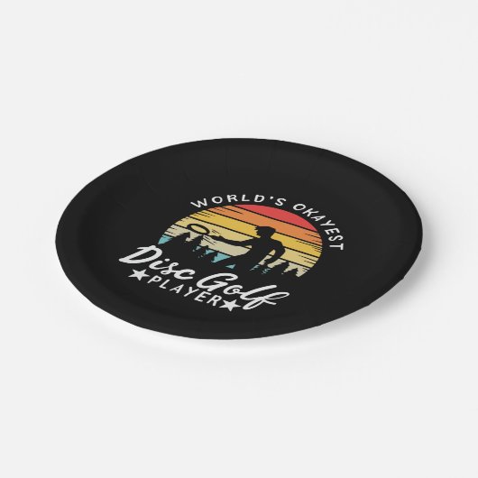 World Token Golf Player Pappteller (Schrägansicht)