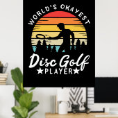 World Token Golf Player Poster (Heimbüro)