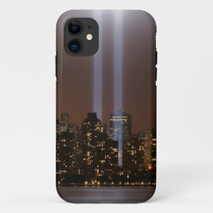 World Trade Centertribut im Licht in New York. iPhone 11 Hülle