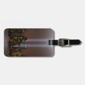 World Trade Centertribut im Licht in New York. Gepäckanhänger (Vorderseite horizontal)