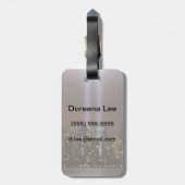 World Trade Centertribut im Licht in New York. Gepäckanhänger (Rückseite vertikal)