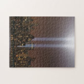 World Trade Centertribut im Licht in New York. Puzzle (Horizontal)