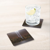 World Trade Centertribut im Licht in New York. Rechteckiger Pappuntersetzer (Vor Ort)