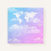 World Travel Adventures Sky Blue Clouds Notizblock (Vorderseite)