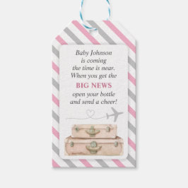 World Travel Baby Dusche Mini Flasche Gefallen Geschenkanhänger