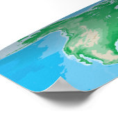 World Travel Bar Bat Mitzvah Sign-In Poster (Ecke)