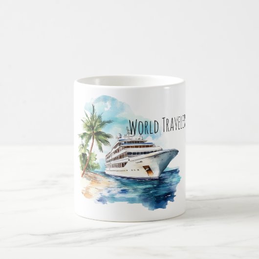 World Travel Cruise Ship Kaffeetasse (Mittel)
