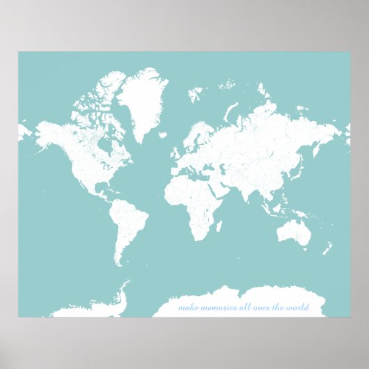 World Travel Map - Benutzerdefinierte Hintergrundf Poster (Vorne)