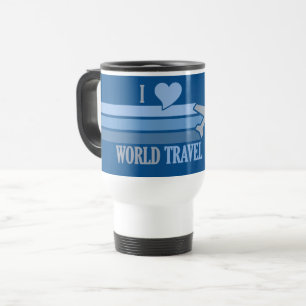 World Travel mug - wählen Sie Stil & Farbe Reisebecher