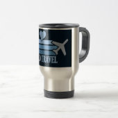 World Travel mug - wählen Sie Stil & Farbe Reisebecher (VorderseiteRechts)
