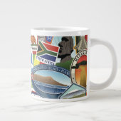 World Travel Pattern Jumbo-Tasse (Rechts)