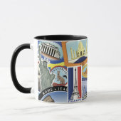 World Travel Pattern Tasse (Links)
