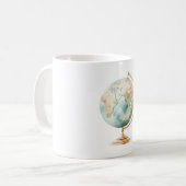 World Travel Places Globe Kaffeetasse (Vorderseite Links)