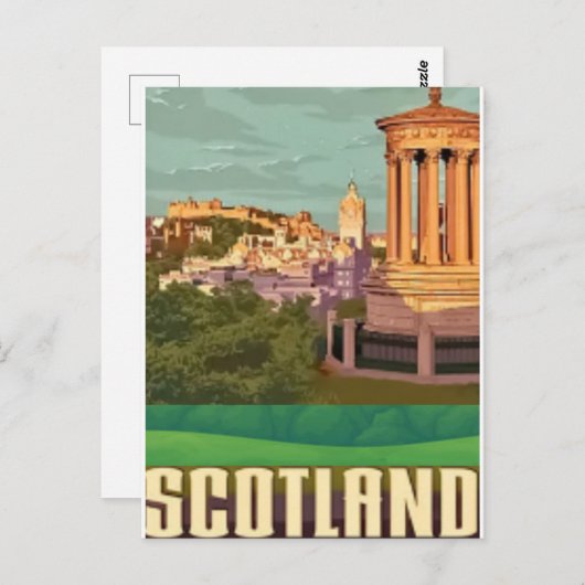 World Travel Postcard SCOTLAND Postkarte (Vorne/Hinten)