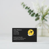 World Travel Specialist Agent Visitenkarte (Stehend Vorderseite)