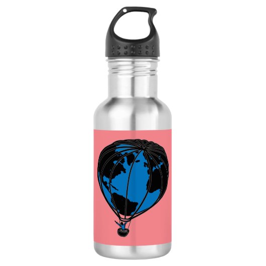 World Travel Water Flasche Edelstahlflasche (Vorderseite)