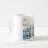 World Travel Window Airplane Seats Kaffeetasse (Vorderseite Links)