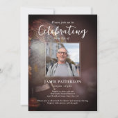 World Traveler Celebration of Life, Funeral Photo Einladung (Vorderseite)