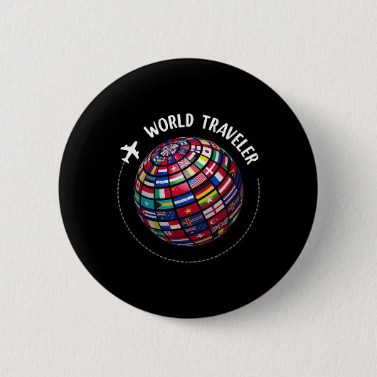 World Traveler Map, World Flags Traveler, Countrie Button (Vorderseite)
