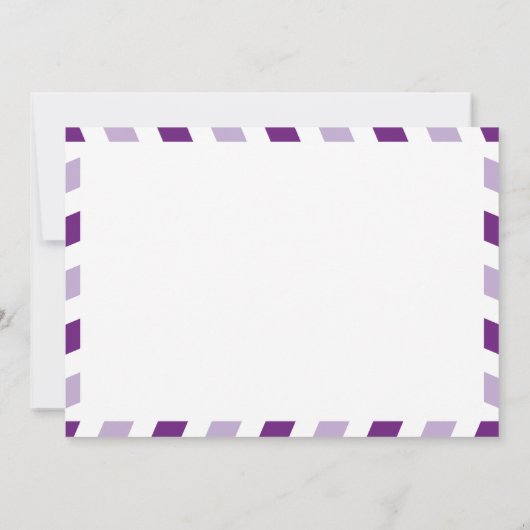 World Traveller Airmail | Brautparty Einladung (Rückseite)