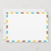 World Traveller Airmail | Brautparty Einladung (Rückseite)