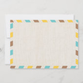 World Traveller Airmail | Brautparty Einladung (Rückseite)