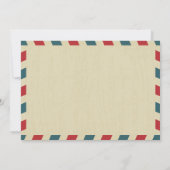 World Traveller Airmail | FLORIDA-Brautparty Einladung (Rückseite)