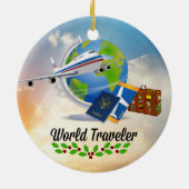 World Traveller Christmas Keramik Ornament (Hinten)
