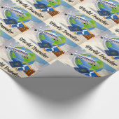 World Traveller, Design 2 Geschenkpapier (Ecke)