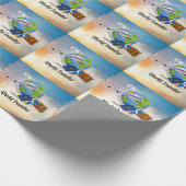 World Traveller, Design 2, Geschenkpapier (Ecke)
