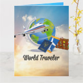 World Traveller - Design #2 Karte (Gelbe Blume)