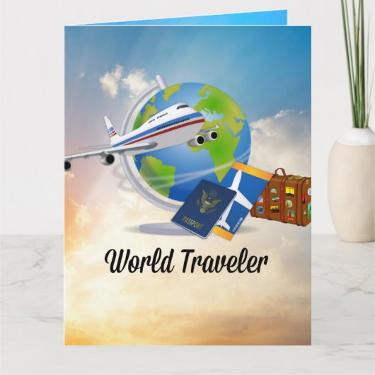 World Traveller - Design #2 Karte (Vorderseite)