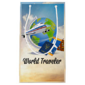 World Traveller - Design #2 Kleine Geschenktüte (Vorderseite)