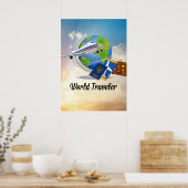 World Traveller - Design #2 Poster (Küche)