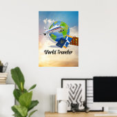 World Traveller - Design #2 Poster (Heimbüro)