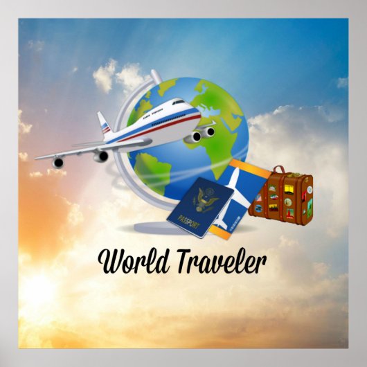 World Traveller, Design 2, Poster (Vorne)