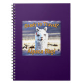 World Traveller - Funny Alpaca Bag Notizblock (Vorderseite)