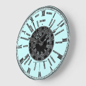 "World Traveller" Große Wanduhr (Winkel)