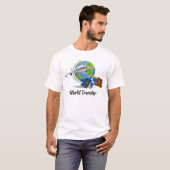 World Traveller. Koffer, Tickets und Reisepass. T-Shirt (Vorne ganz)