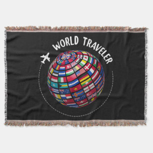 World Traveller Map, World Flags Traveller, Land Decke