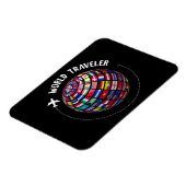 World Traveller Map, World Flags Traveller, Land Magnet (Linke Seite)