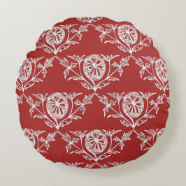 World Traveller Red & White Rundes Kissen