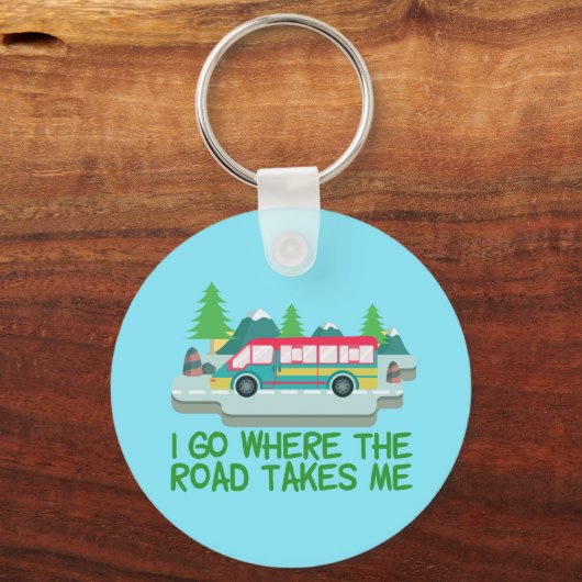 World Traveller RV Nomad Schlüsselanhänger (Vorderseite)