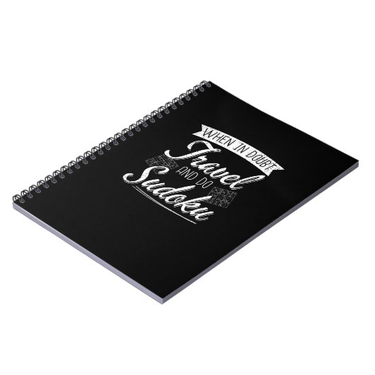 World Traveller Sudoku Puzzle Lover Notizblock (Linke Seite)
