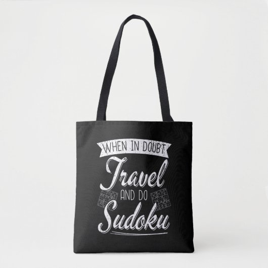 World Traveller Sudoku Puzzle Lover Tasche (Vorderseite)