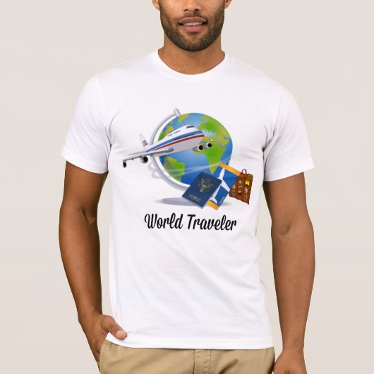 World Traveller, verpackt und einsatzbereit, T-Shirt (Vorderseite)
