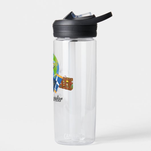 World Traveller, verpackt und einsatzbereit, Trinkflasche (Links)
